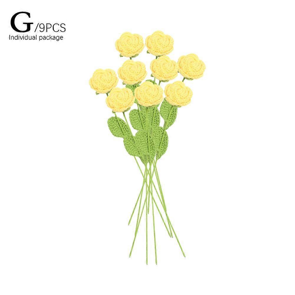 Vev falske blomster for å simulere lærerdagsgaver DIY håndlagde blomsterdekor