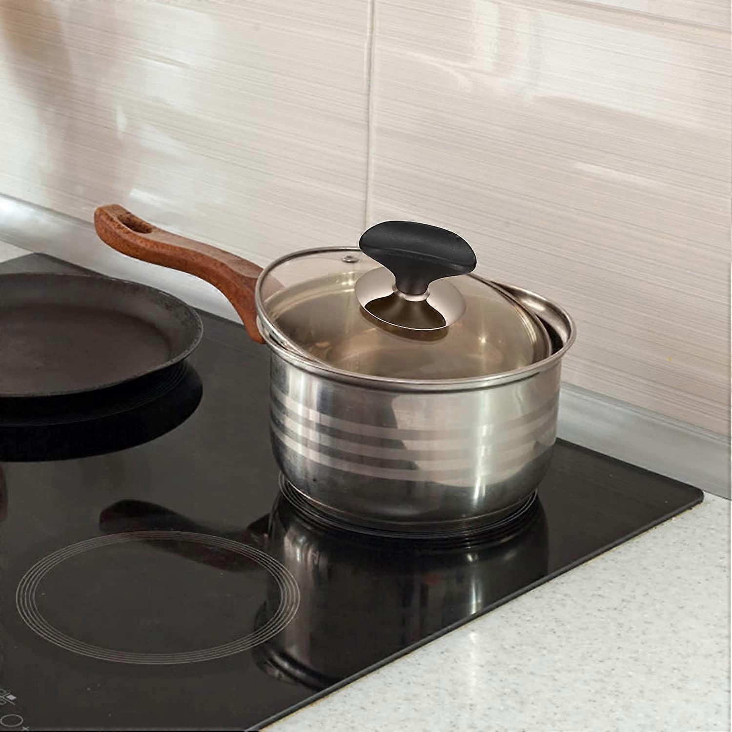 4 Pcs Pot Lid Handles, Universal Pan Lid Handles, Pan Lid Cover Knobs - Black