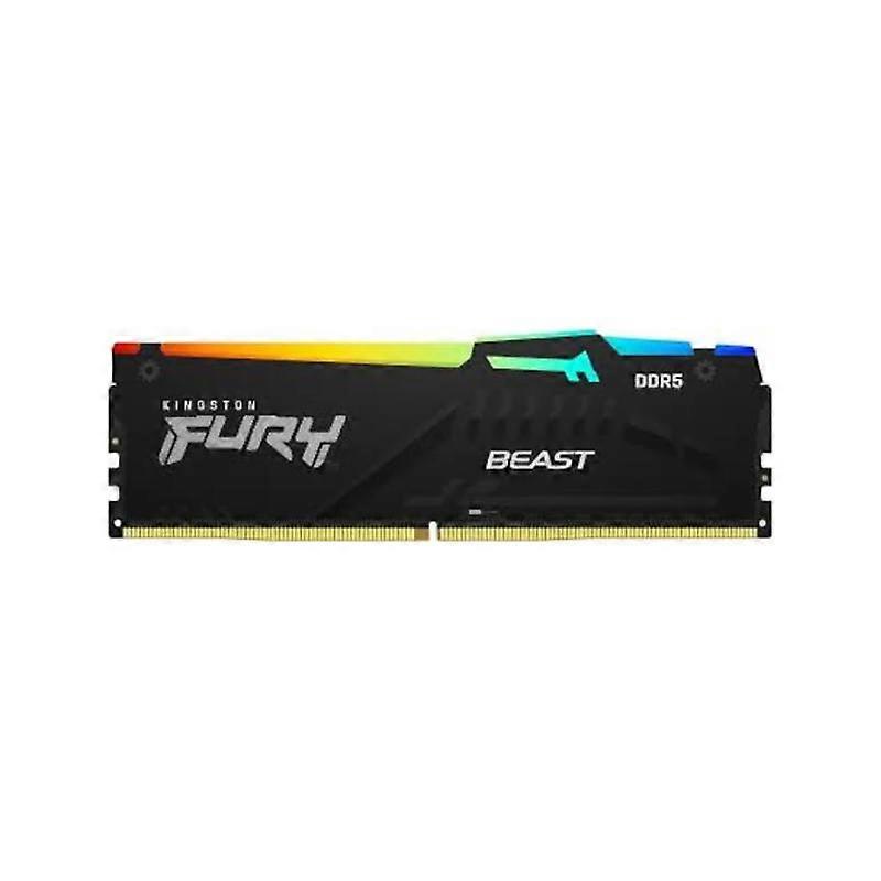 RAM Kingston Desktop DDR5 BEAST 32G 6000 RGB Black RAM - 32 GB DDR5 6000 MHz CL36 RGB lighting 288 pins dual 48000 MB/s.