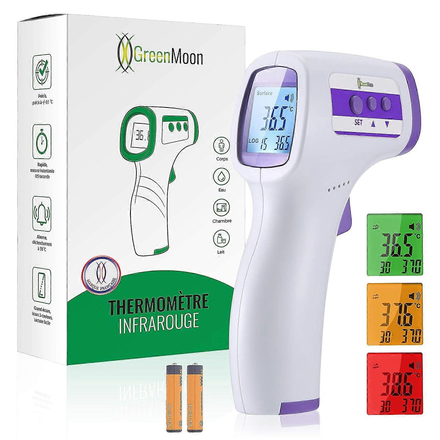 Forehead Thermometer Infrared Adult Thermometer, Non-contact Thermometer, LCD Display, Memory Function, Infrared Thermometer for Child, Adult, Object