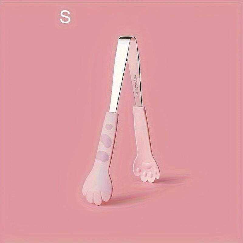 Cat Paw Shaped Food Tongs, Cute Cartoon Stainless Steel Kitchen Utensil For Baking, Sandwiches, Ice Cubes, Sugar, Multi-Purpose Cooking Tweezers, Kitc