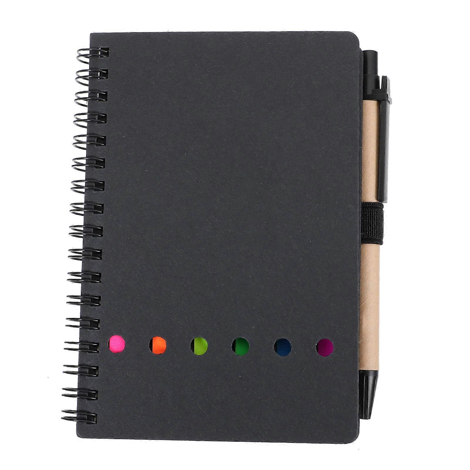 1 Set Notebook with Adhesive Notes Office Memo Pad Planning Book with Pen