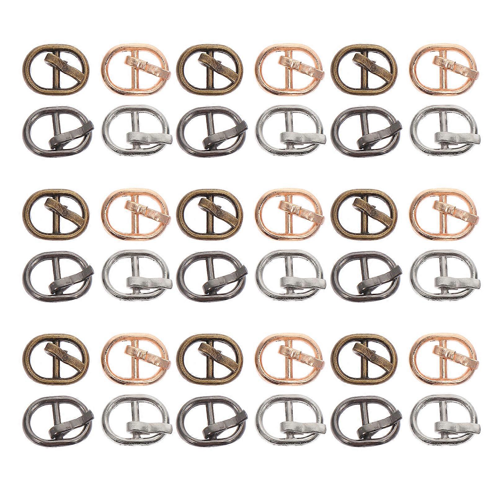 40PCS دي دمية أحذية أبازيم صغيرة أبازيم سبائك حزام أبازيم دي أبازيم