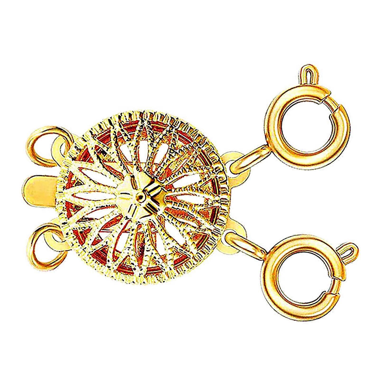 Jewelry Buckle Smooth Necklace Layering Clasps Separator Durable Jewelry Locking Clasp for DIY Jewelry