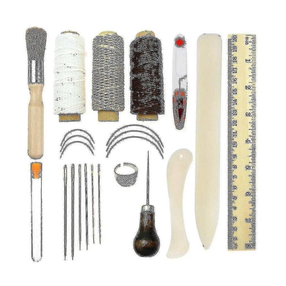 23 Pcs Leather Sewing Repair Bookbinding Tools Kits