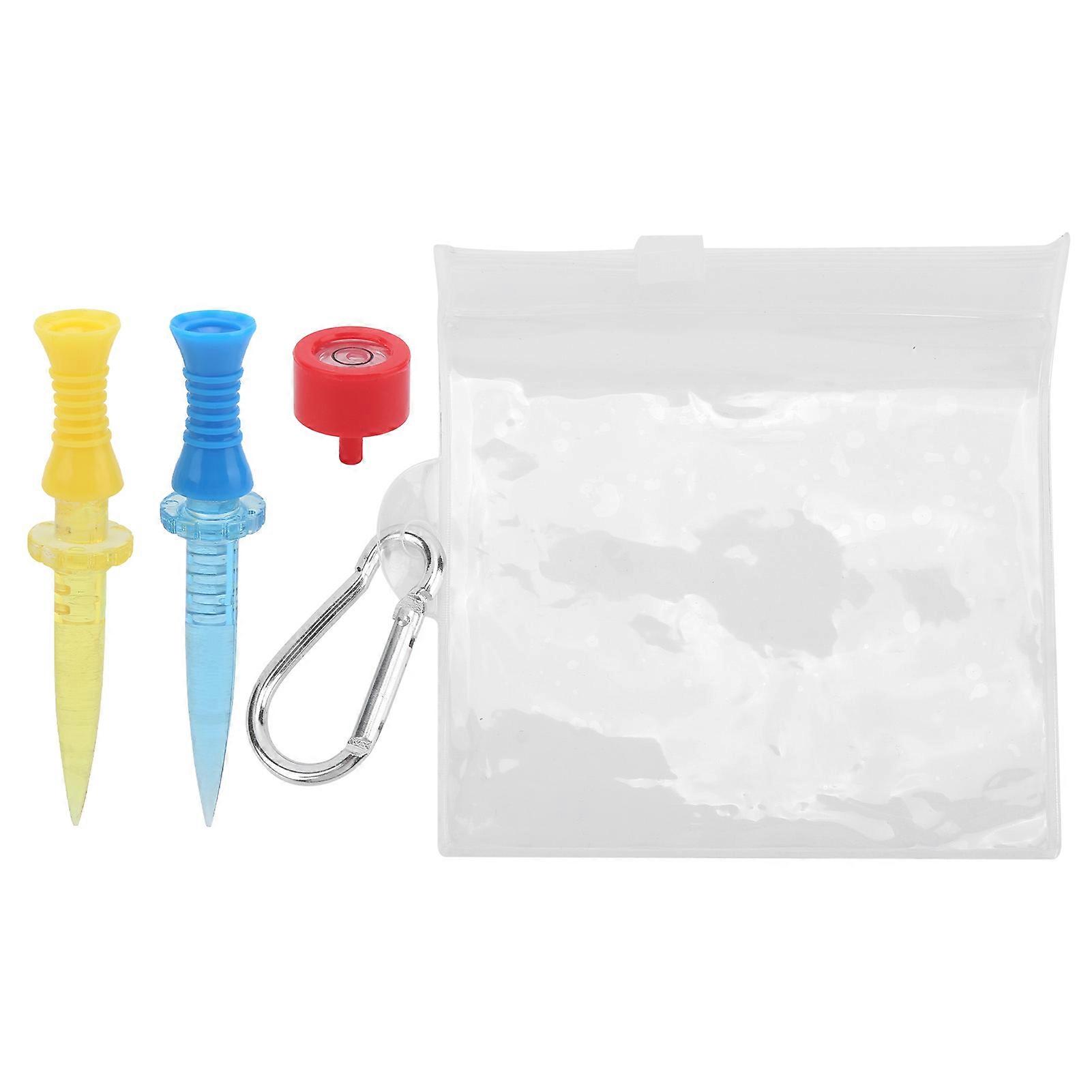 2pcs Plastic Golf Tees 6 Section Adjustable Golf Training Ball Tees Ball Holder Set