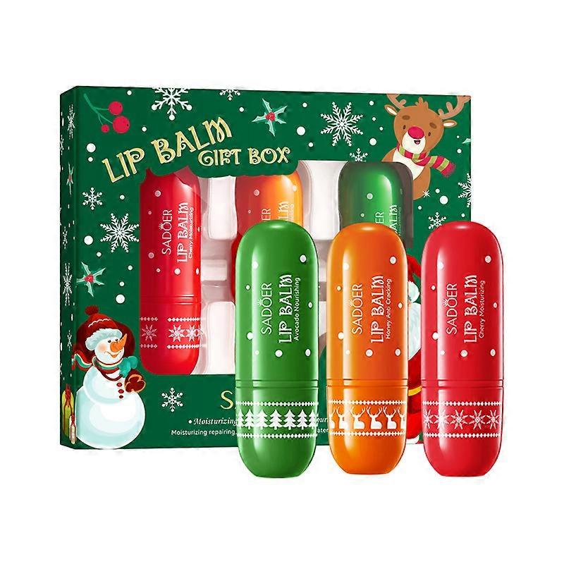 SADOER Christmas lipstick Gift Box Φθινόπωρο και Χειμώνας Anti cracking Care κραγιόν
