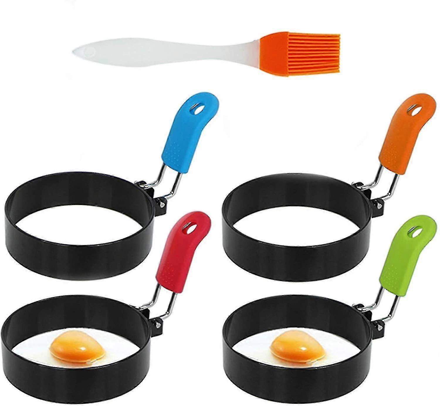 Egg Rings, Non-stick Coated, For Frying Muffins, Pancakes, Omelets, Crumpets