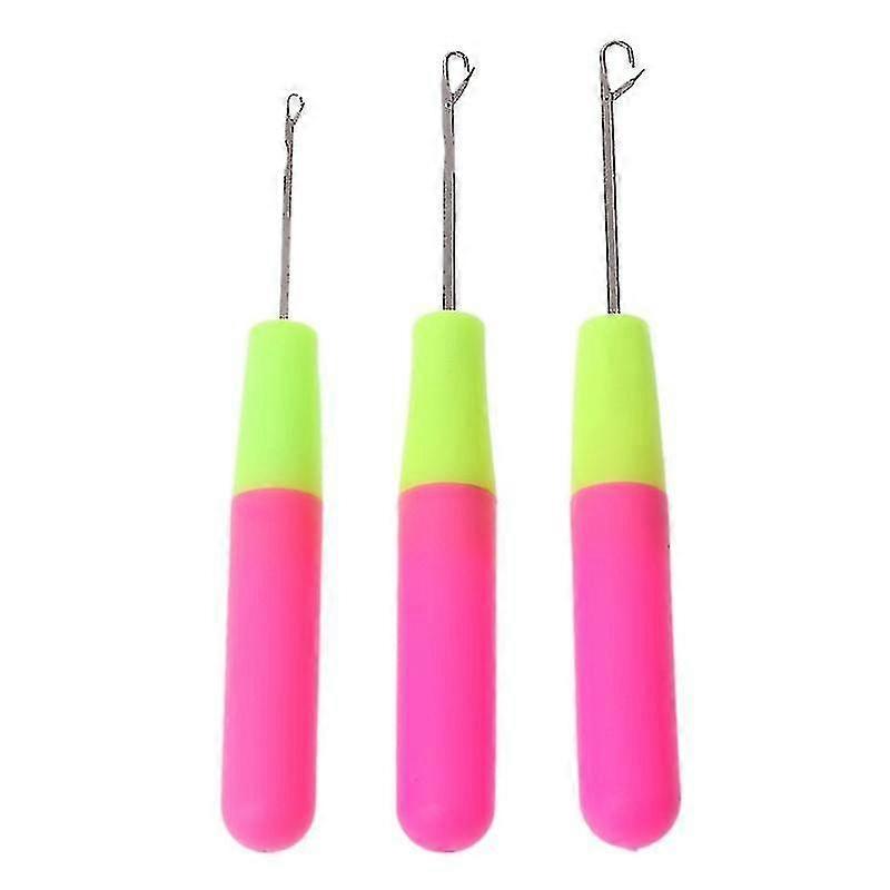 3pcs Crochet Hook Latch Lock Needle Tool Rug Making Knitting Interlock Diy Tool