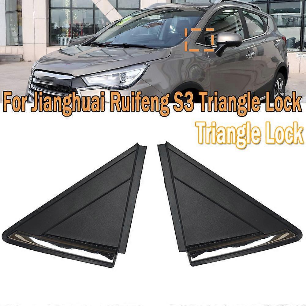 Triangle Lock Reverse Mirror Triangle Cover Triangle Cover Triangle Plate For Car Fit For JAC Refine S3 Black Shell