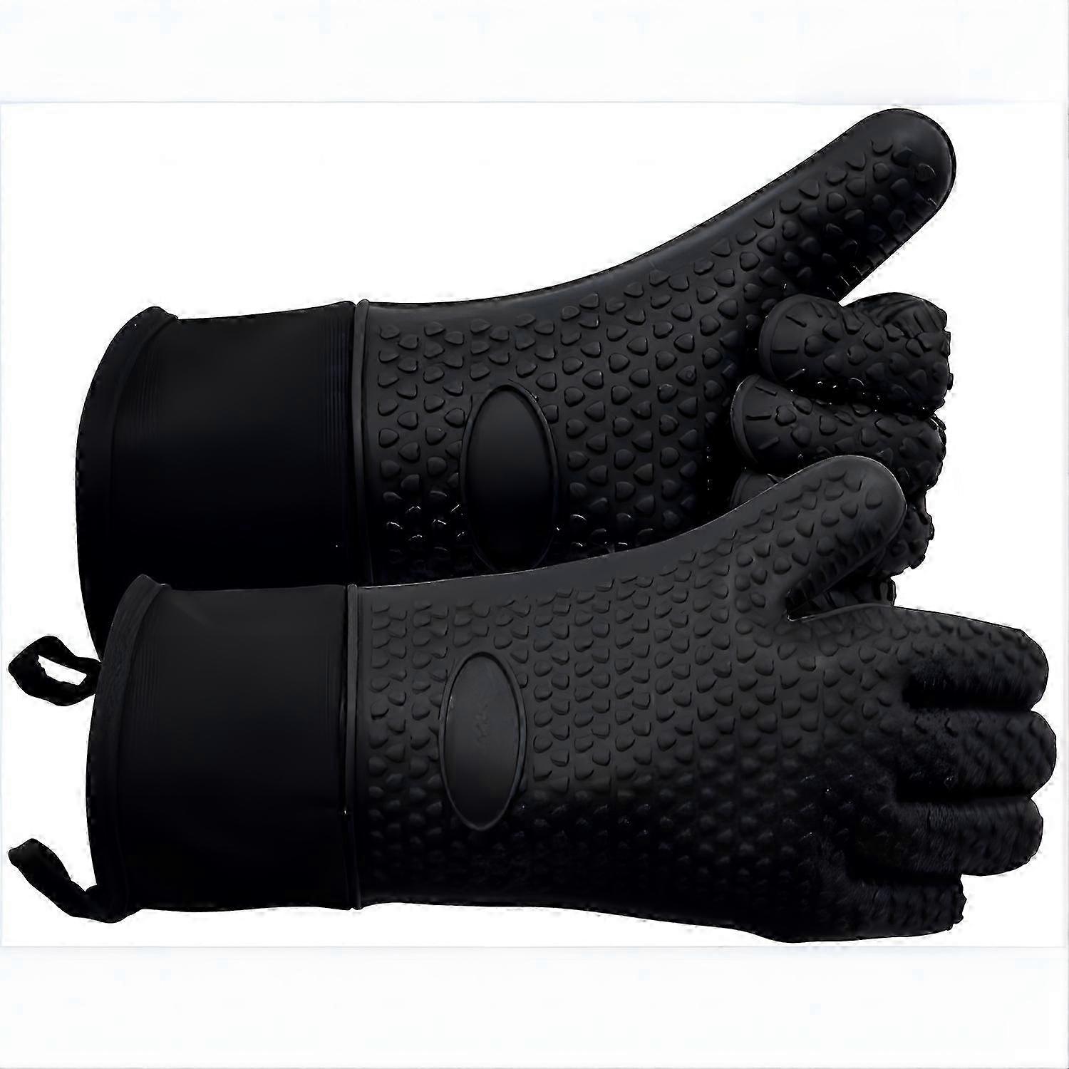 2st, Grillhandskar, Grillhandskar Värmebeständiga ugnshandskar, Värmeisoleringshandskar, Bakhandskar, Kökssilikon Ugnshandskar, Lång vattentät