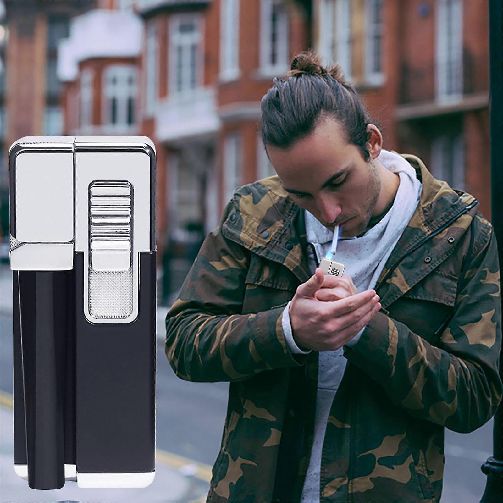 New Zhongbang Pipe Lighter Inflatable Open Flame Foldable Multipurpose Lighter