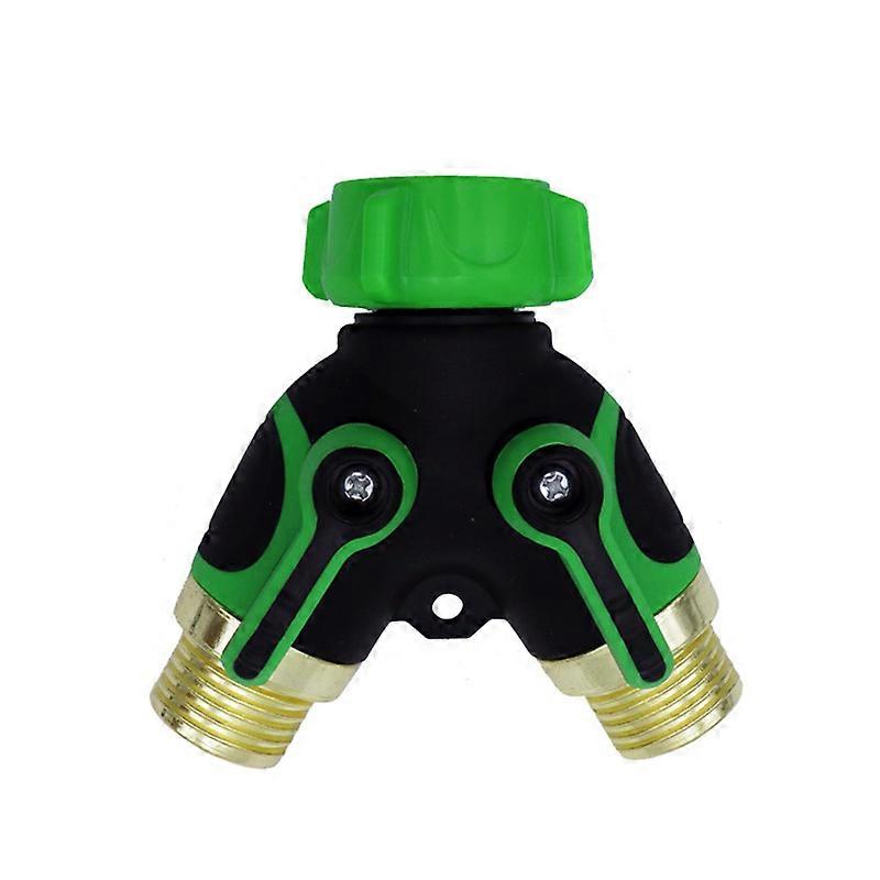 Hose Splitter 2 Way, Heavy Duty Metal Connector, Two Way Garden Hose Splitter