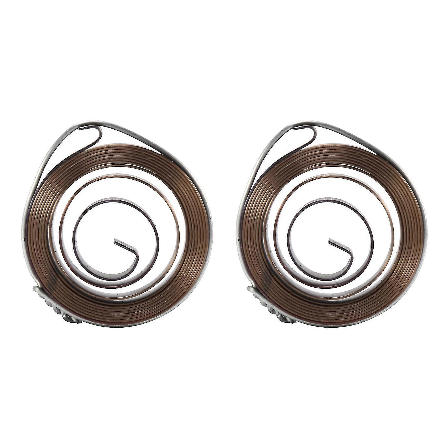 2 Pcs 10mm Width Hss Drill Press Quill Feed Return Coil Spring Assembly