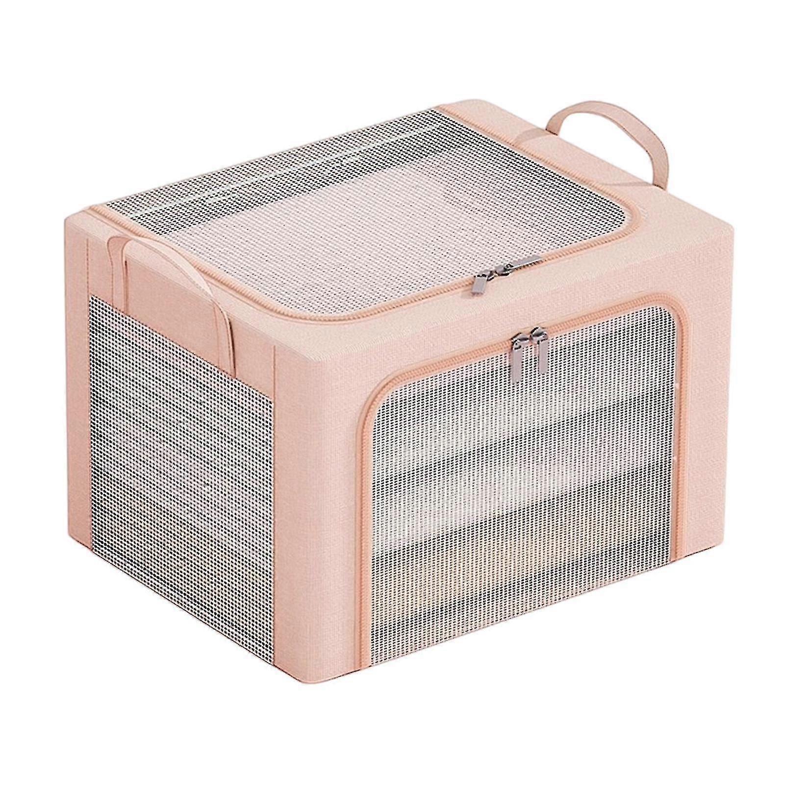 Closet Clothes Storage Box Stackable Clothes Storage Bag With Visual Window Multipurpose Zipper Toys