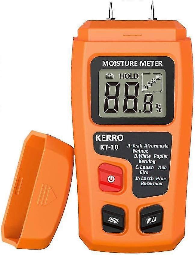 Moisture Meter, Digital Logs Moisture Meter Damp Meter / 0-99% Wood Humidity Tester Detector/firewood Logs Timber Humidity Measuring Device