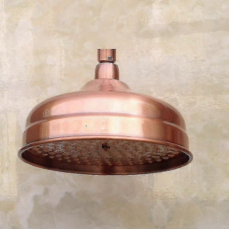8 Inch Red Copper Antique Brass Round Shape Shower