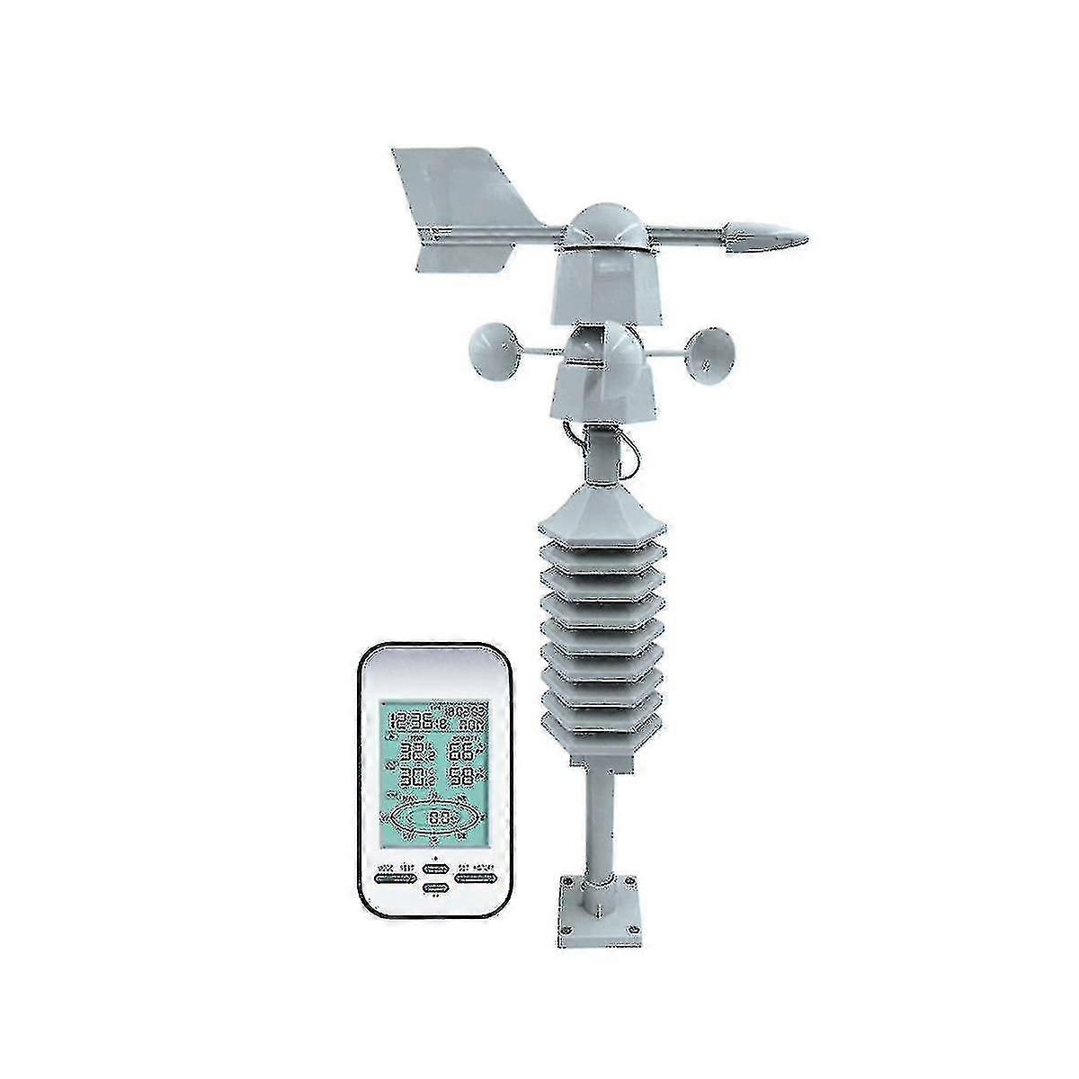 Professional Wireless Out Wind Speed Direction Sensor Digital Wind Temperature Humidity Meter-Good