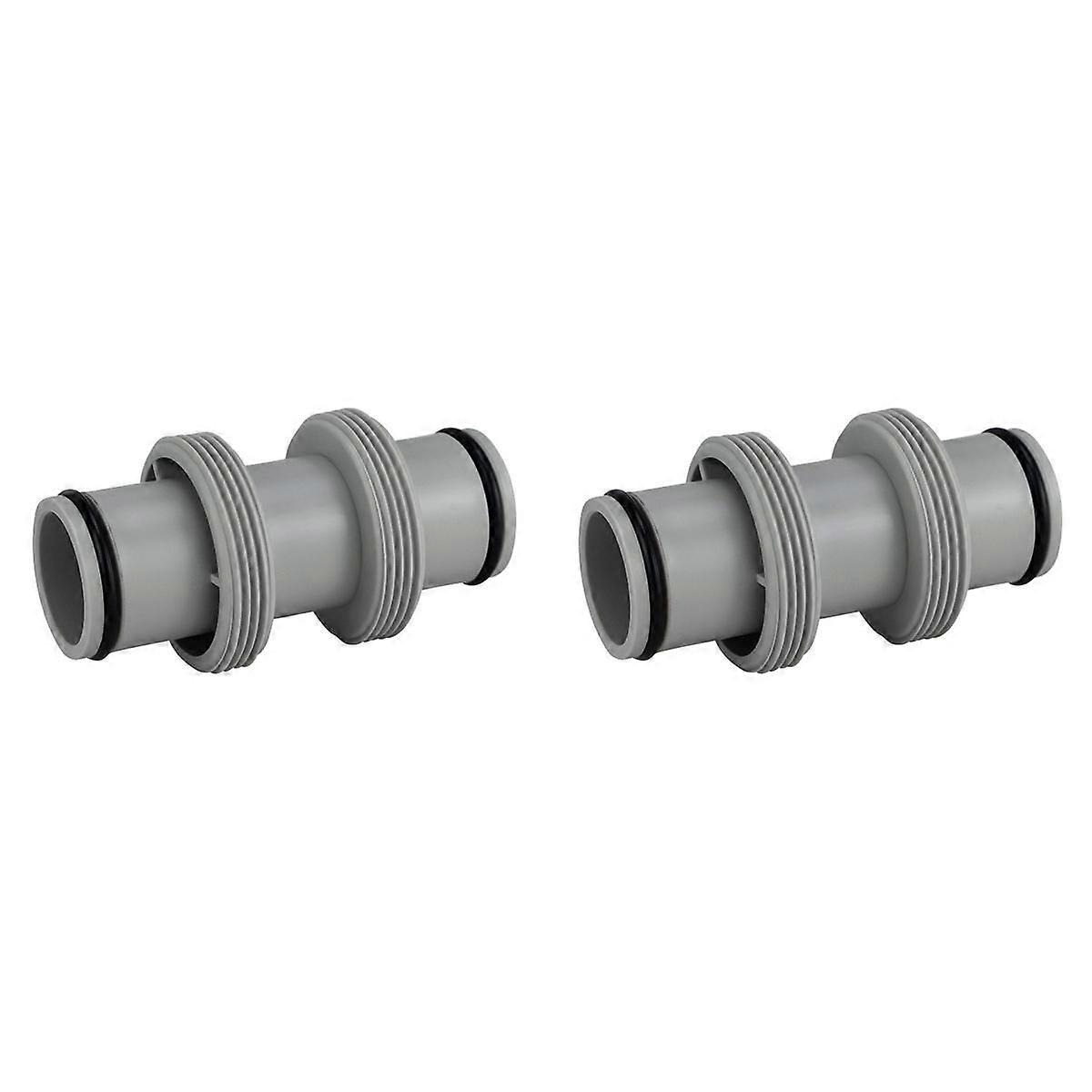 2X Above Ground Pool Parts, Pool Hose Adapter Replacement 1.5In Nozzle for Pool (1.5In to 1.5In Thr