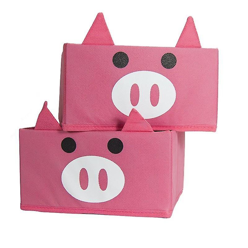 JOCCA Children's Storage Boxes - Pig Design,  Set of 2