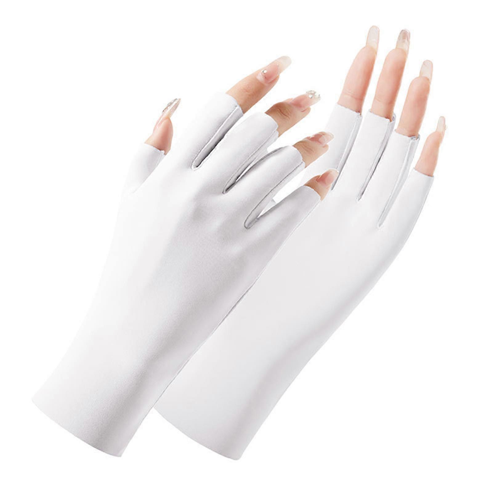 Sunscreen Nail Joint Gloves Thin Fingerless Mitten Anti Ultraviolet Cocooning