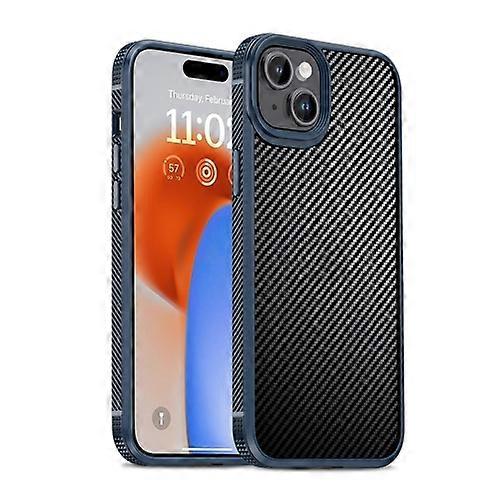 For iPhone 15 iPAKY MG Series Carbon Fiber PC + TPU Protective Mobile Phone Case