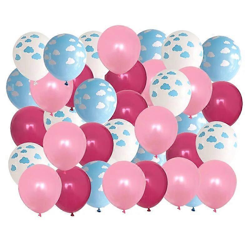 الأزرق الأبيض سحابة البالونات صبي طائرة لعبة عيد ميلاد الزفاف ديكور ورقة لوحة كأس العلم هاواي موضوع الاطفال عيد ميلاد حزب اللوازم