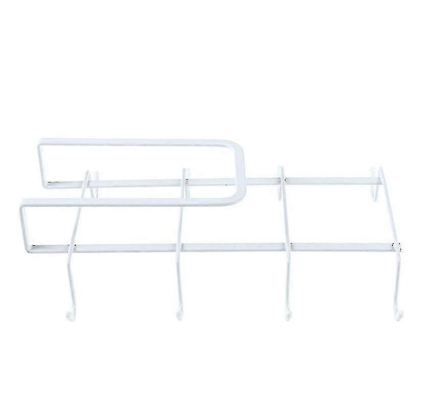 Shelf Mug Holder White Kitchen Utensil Hanging Rack