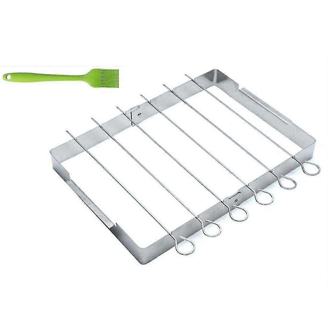 Barbecue Skewer Shish Kabob Set, Foldable Shish Kabob Rack