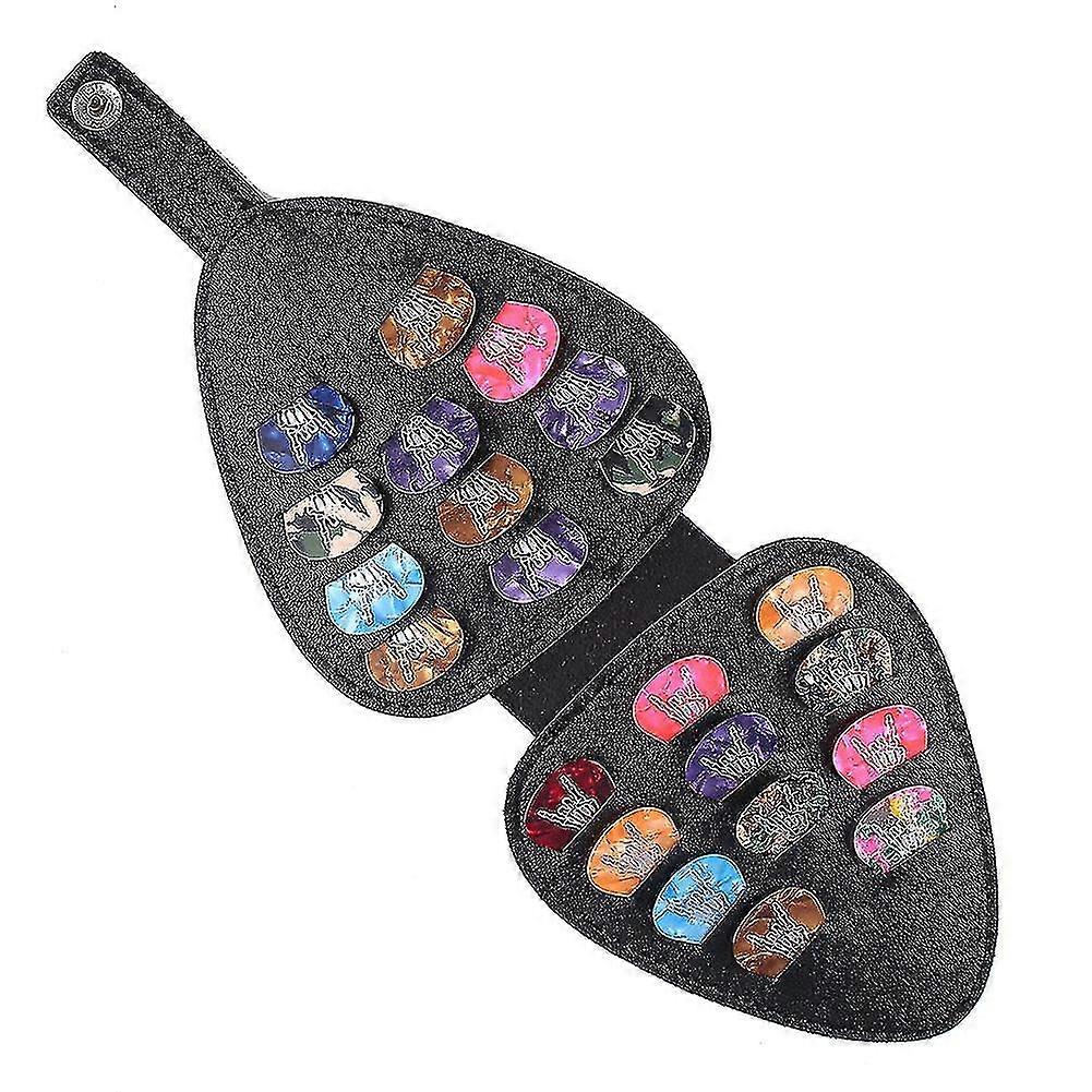 Guitar Picks Holder Case Bag Organizer Box Include 22 Guitar Picks