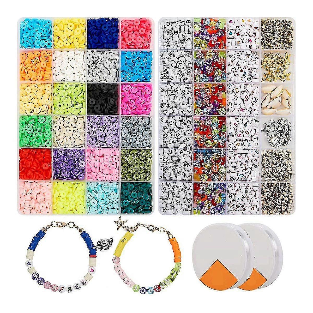 6000 Pcs Clay Heishi Beads--