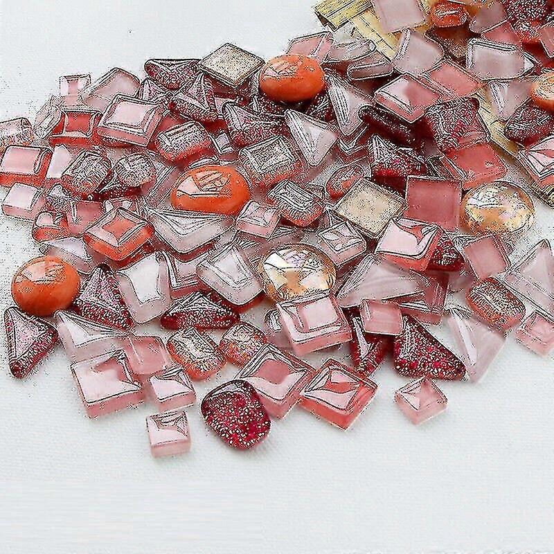 200g Colorful Glitter Shiny Glass Sparkly Mosaic Tiles Bulk