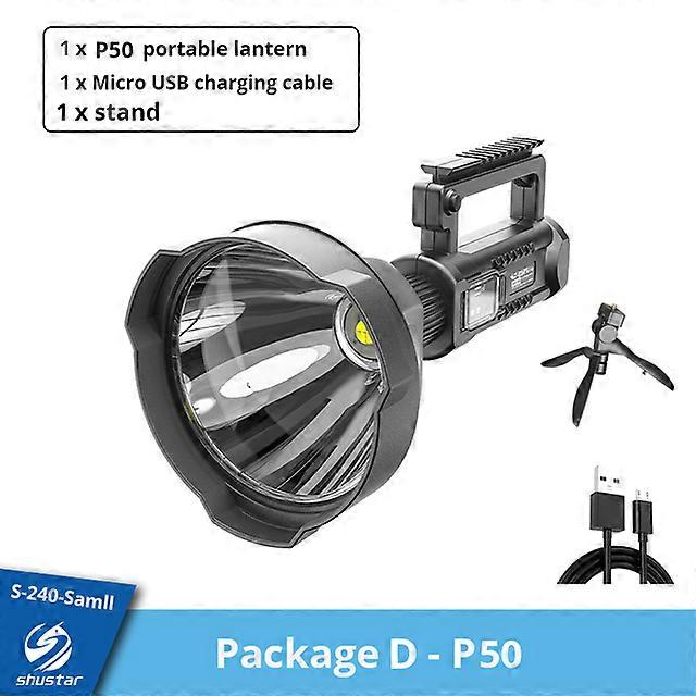 Super Bright LED Portable Flashlight Spotlight with Stand