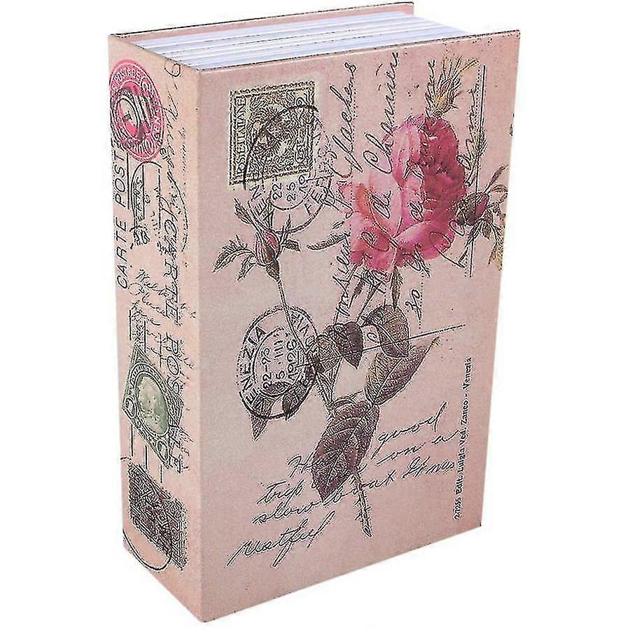 Security Box, Haofy Book Safe With Key, Dictionary Shape Cash Box, Lockable Book Safe For Storing Money, Rose Diary Style