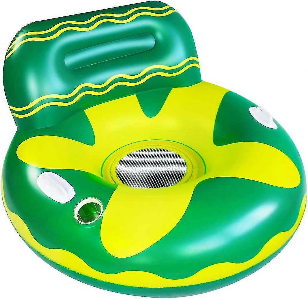 Floating Pvc Inflatable Floating Bed(green)