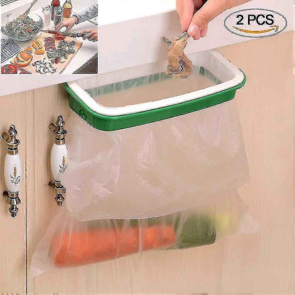 Portable Cupboard Hanging Trash Garbage Plastic Waste Bag Holder