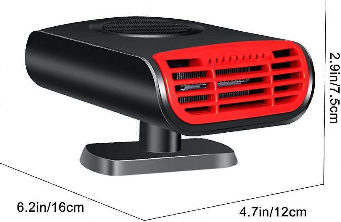 Auperto Portable 12v Car Heater - 2 In 1 Auto Heater/aromatherapy Purification Car Windscreen Demister Heater Defrost Defogger