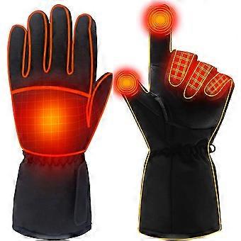 Men/Women Battery Operated Rechargeable Heated Gloves, Winter Warm Outdoor Camping Hiking Hunting Waterproof Insulated Heated Gloves (Battery Not Incl