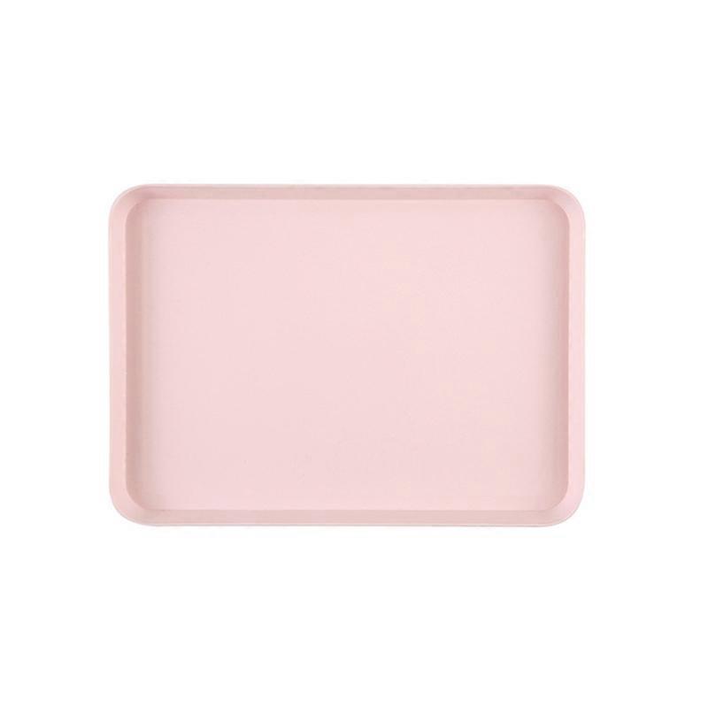 Anti-slid Base Stackable Serving Tray Multi-use Smooth Surface Plastic Fruit Tray for Home