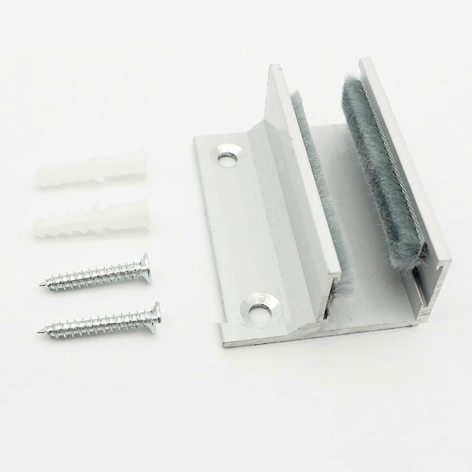 2 Guide A Pavimento In Acciaio Inox Per Porte Scorrevoli In Vetro - Spessore Vetro 8-14 Mm, Misure 50x23 Mm