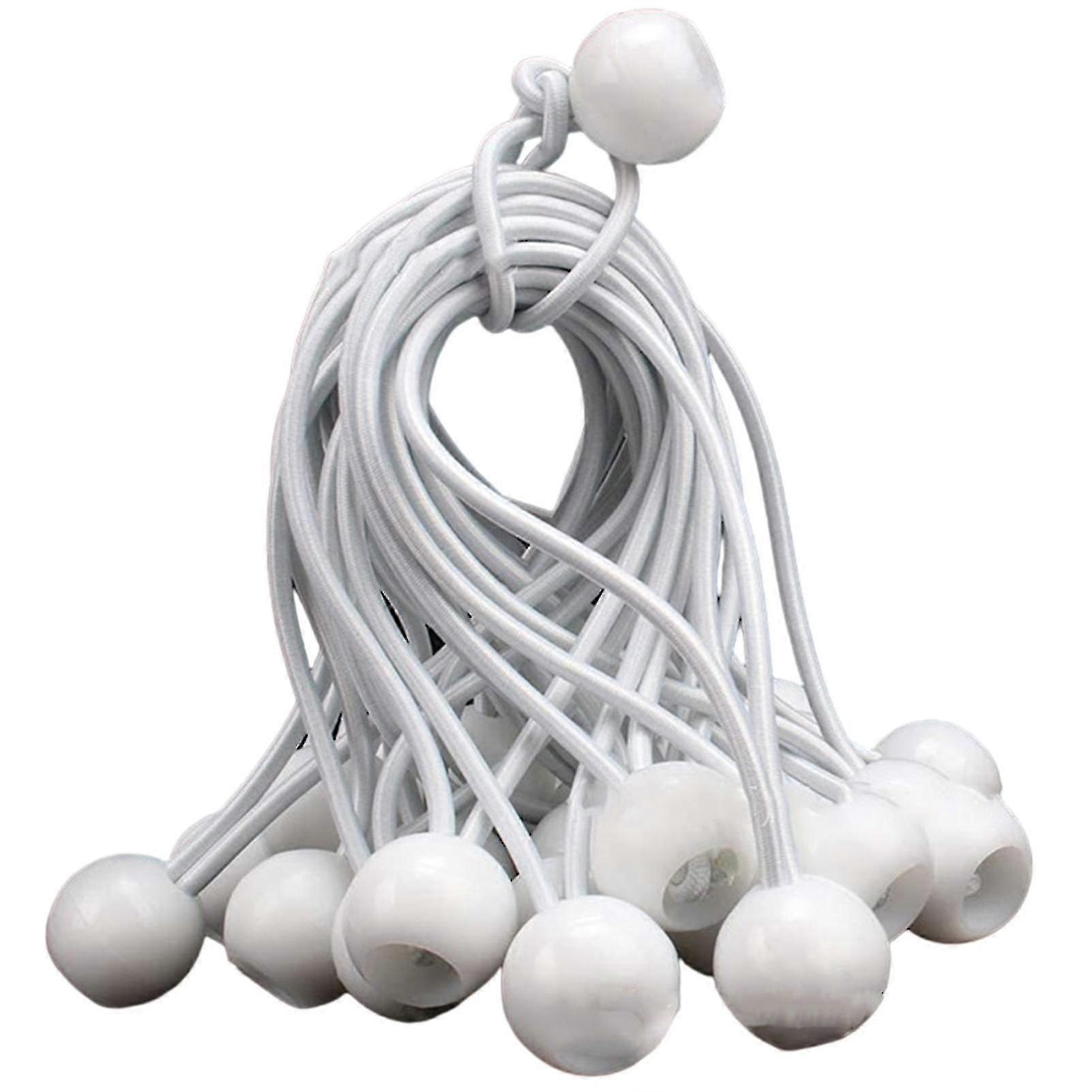 20pcs Portable Ball Bungee Cords Multifunctional Reusable Elastic Fixed Rope For Tent Tarp Fixed Things