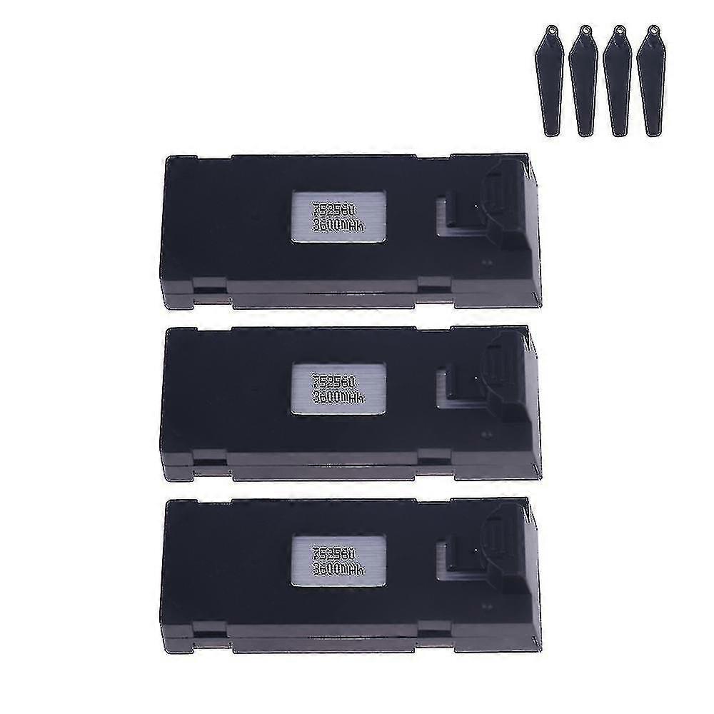 3.7v 3600mah Batterie et chargeur Compatible E88 E88pro E88max E525 E99 E99pro P1 P5pro K3 S1 P8 Mini Uav Drone Batterie Rc Pièces