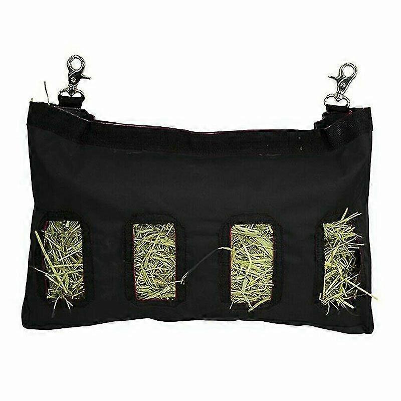 Rabbit Hay Bag Pig Pet Hanging Pouch Feeder Holder Dispenser