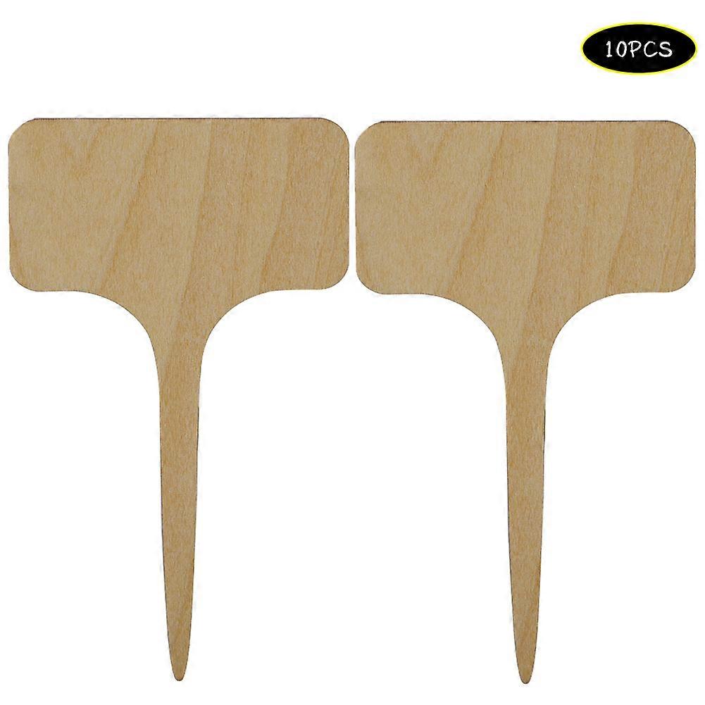 Charmiga växtmarkörer i trä för rabatter