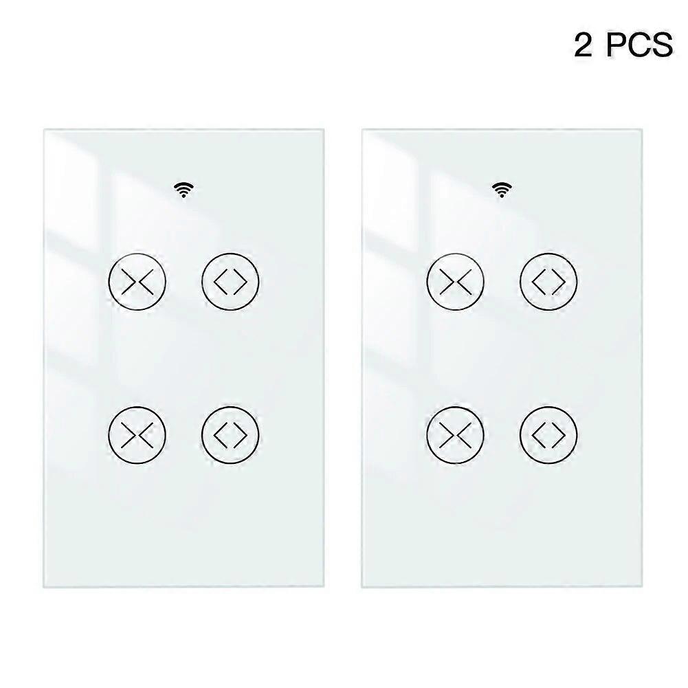 Redkid MOES Tuya Smart Life WiFi 2 Gang Double Curtain Blind Switch for Roller Shutter Electric Moto