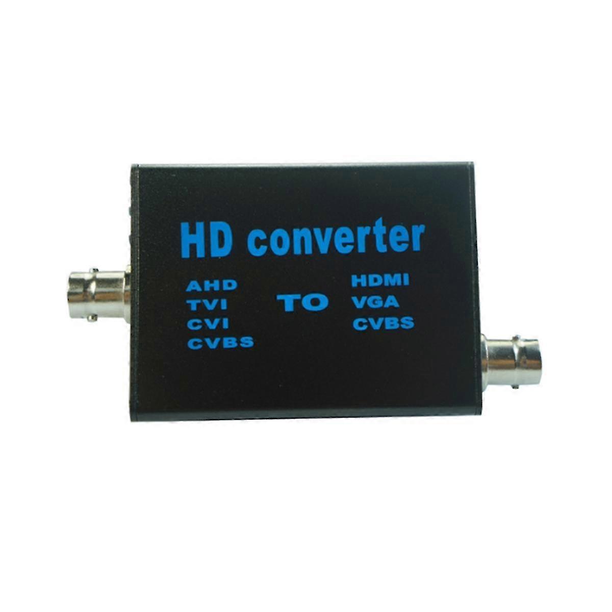 Analog Signal Video Converter TVI AHD CVI to VGA/CVBS Digital 4 in 1 TV Full HD 1080P for Monitorin