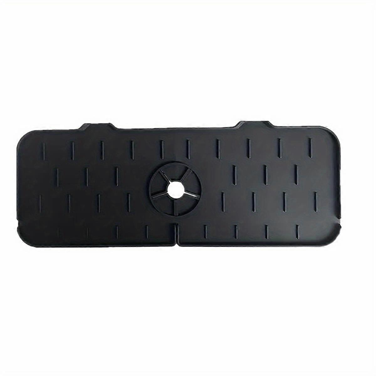 1pc προστατευτικό πιτσιλίσματος νεροχύτη βρύσης κουζίνας. στράκι συλλέκτη νερού βρύσης σιλικόνης. νεροχύτη αποστράγγιση μαξιλάρι πίσω από τη βρύση? Γκρι λαστιχένιο στρώμα στεγνώματος για κουζίνα & Bathroo