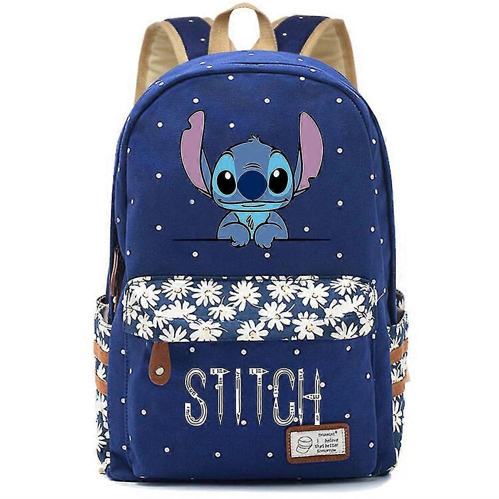 New Kawaii Disney Stitch Boy Girl Kids School Book Bags Women Bagpack Teenagers Schoolbags Canvas Travel Laptop Backpack