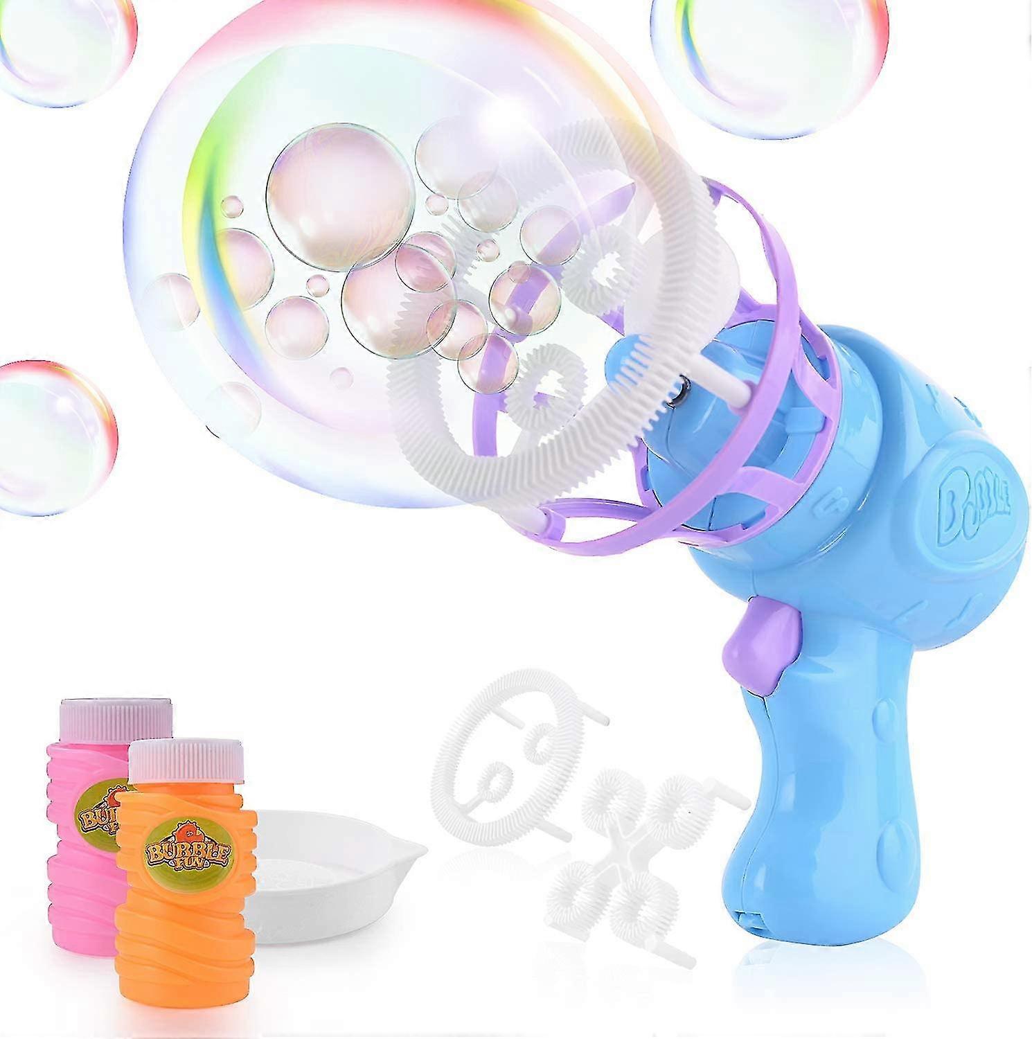 Kids Bubble Gun, Automatic Soap Bubble Machine, Bubble Blower 2 Kinds Of Bubble Shapes, Summer Bubble Game For Kids Beach Pool Garden
