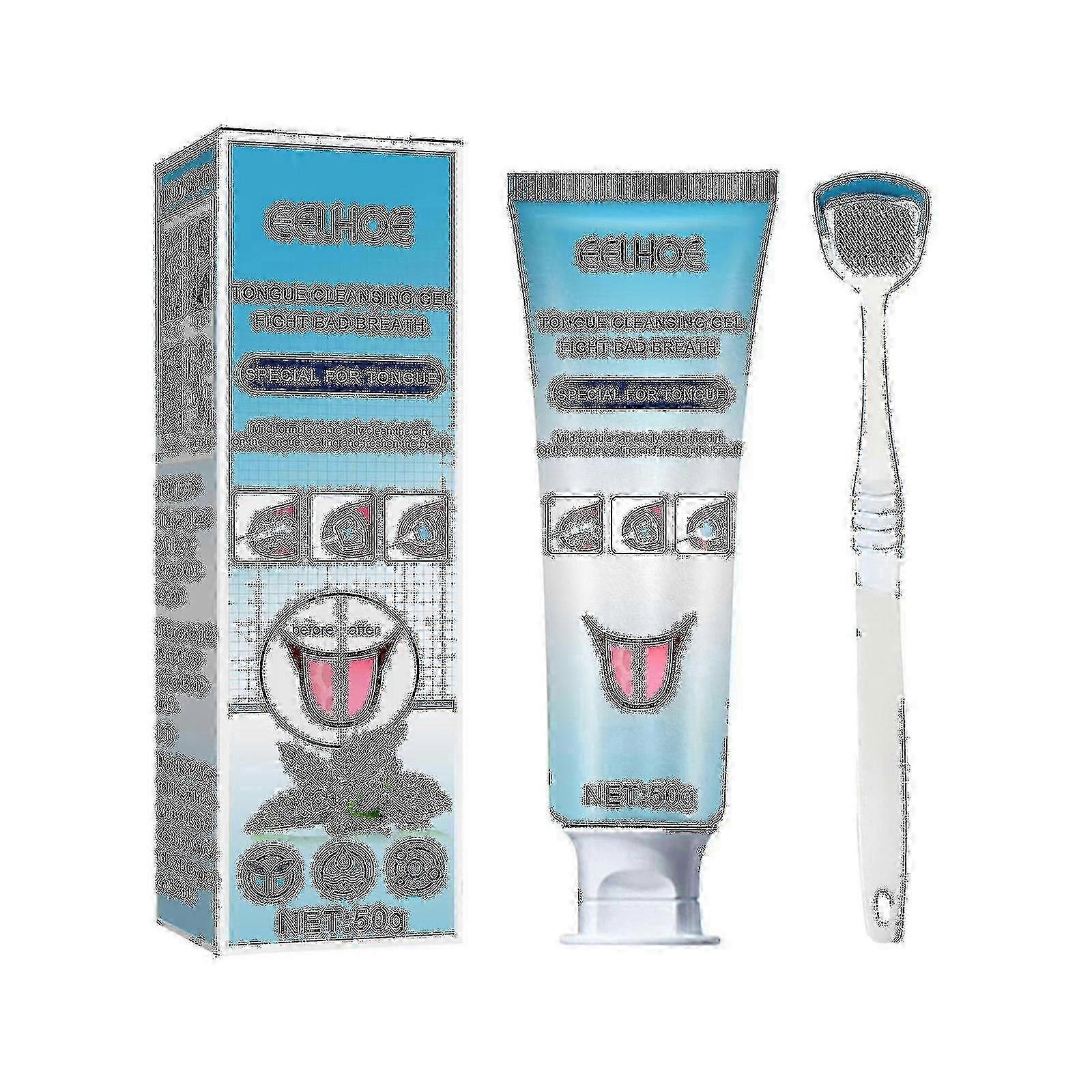 ブラシ付き舌クリーニングジェル舌クリーニングオーラルケア口腔臭Frの除去